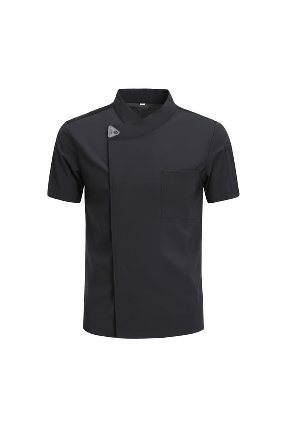 Chaqueta de Chef Professional Chef Jacket Shirt Men/Women Short Sleeve Cook Clothes, Restaurant Uniform, Kitchen Chef Wear, Waiter Hotel Staff Costume, Food Service Workwear