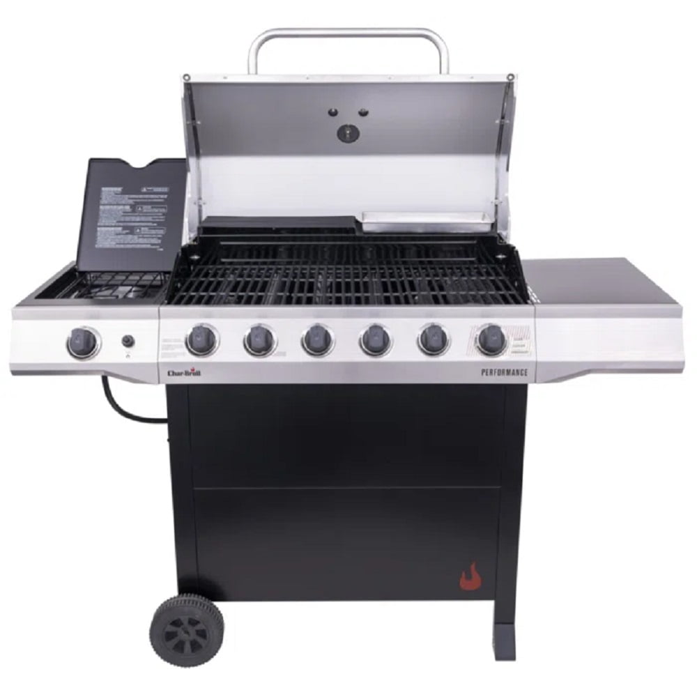 Char Broil 463228622 Performance 6 Burner Free Standing Liquid Propane 10000 Btu Gas Grill 9942