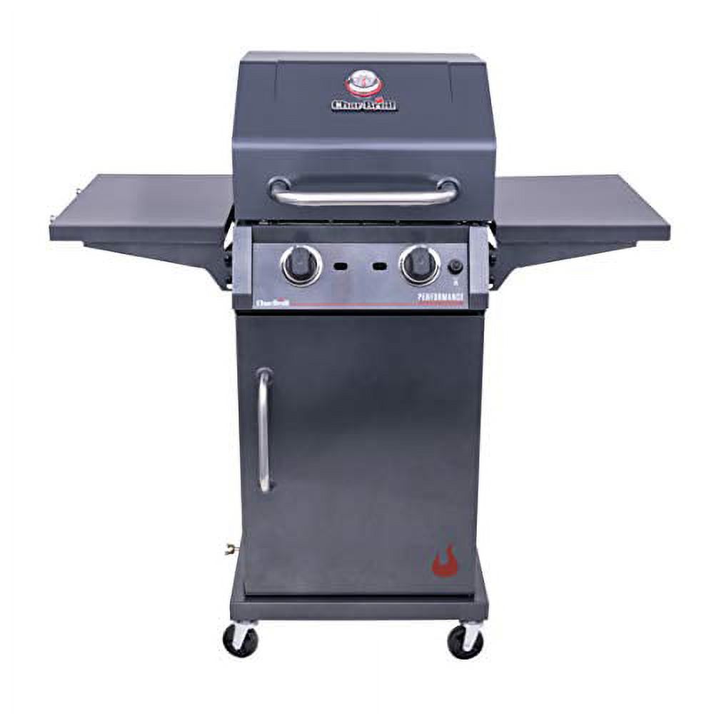 Char-Broil 463655621 Performance TRU-Infrared 2-Burner Cabinet Style Liquid Propane Gas Grill, Metallic Gray - image 1 of 4