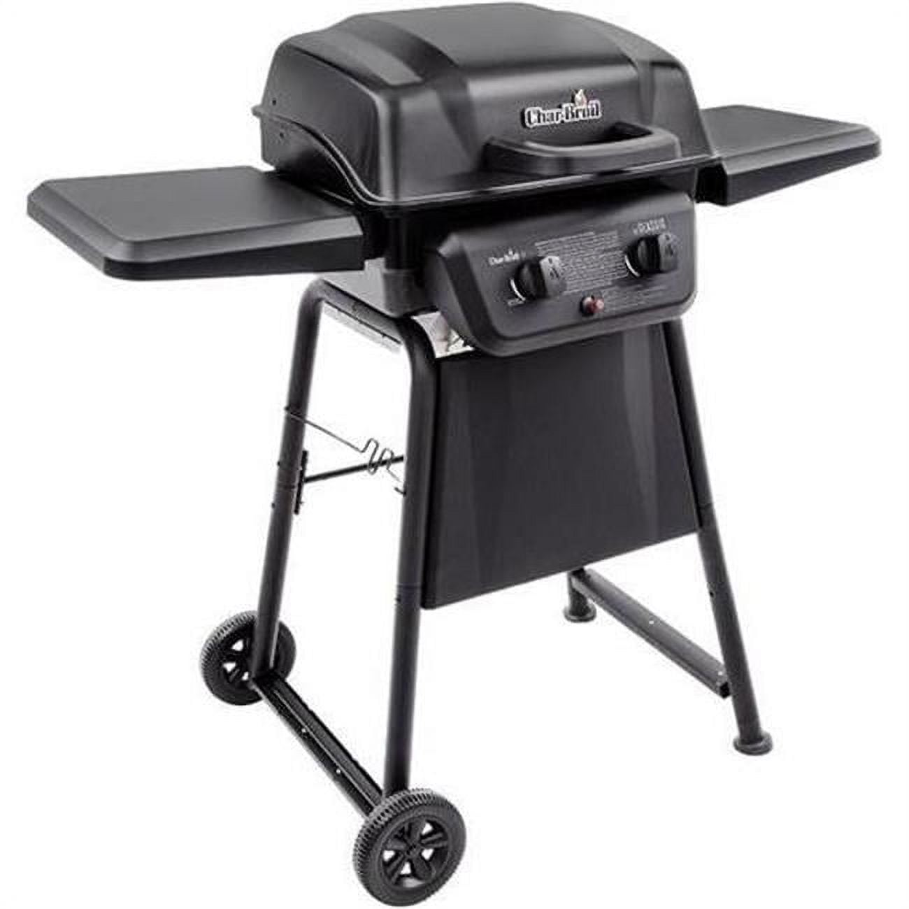 Classic 280 2 Burner LP Gas Barbecue Grill Porcelain Coated Grates BBQ with Wheels Walmart