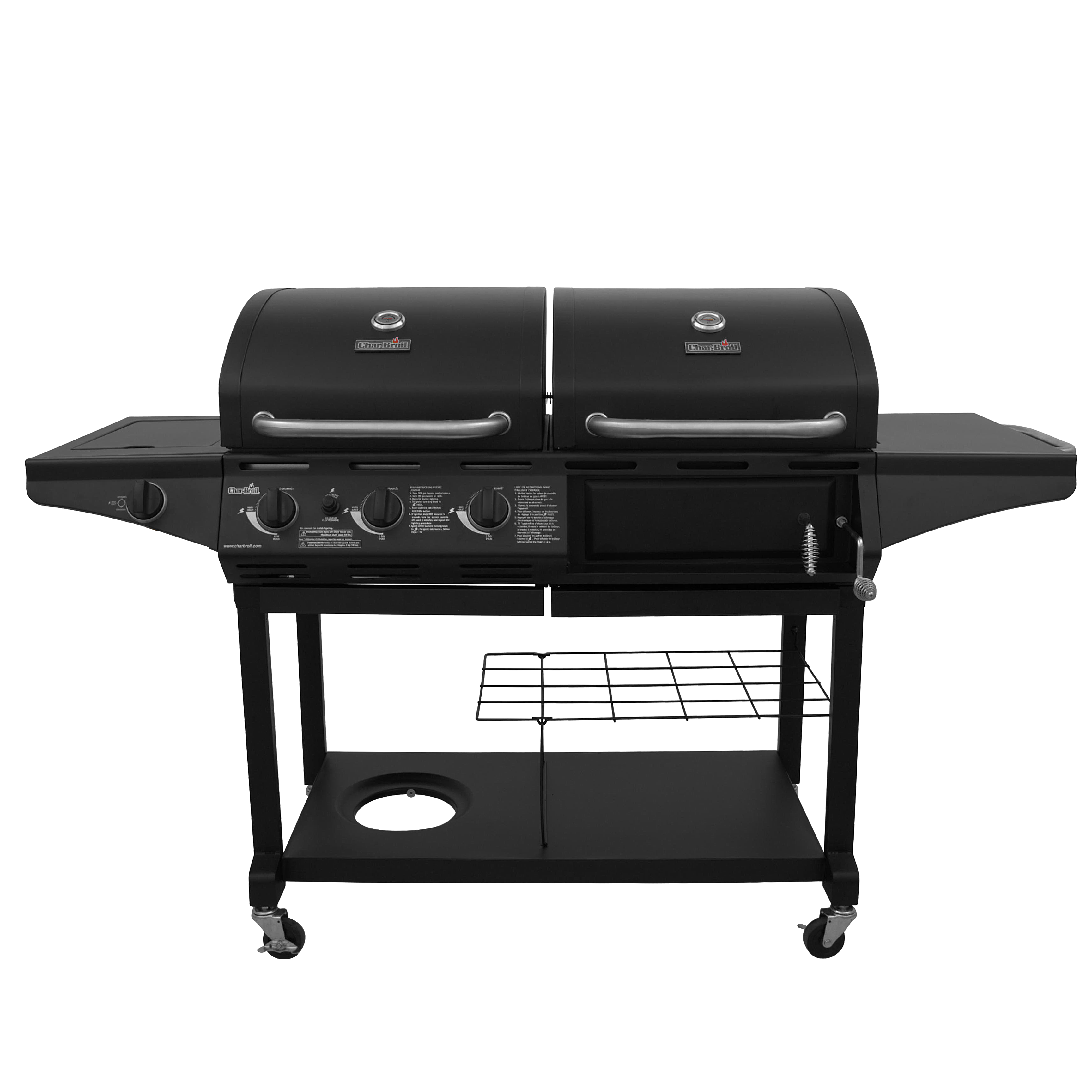 Char-Broil Deluxe Charcoal & Gas Combination Cart Grill - image 1 of 8