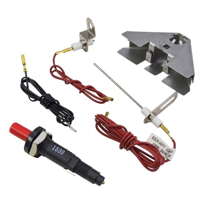 Char-Broil Universal Dual-Spark Piezo Igniter Kit, Black/Red/Silver