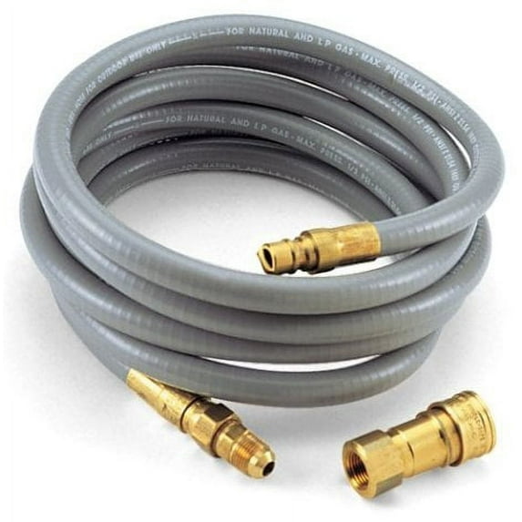 Char-Broil Natural Gas Quick-Connect Hose Kit Gray Rubber 10' Air Hose