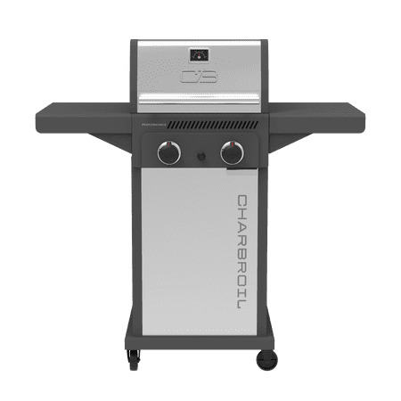 Charbroil Performance Series™ FlavorMax™ 2 Burner Gas Grill Cabinet with Foldable Side Shelves, Stainless Steel