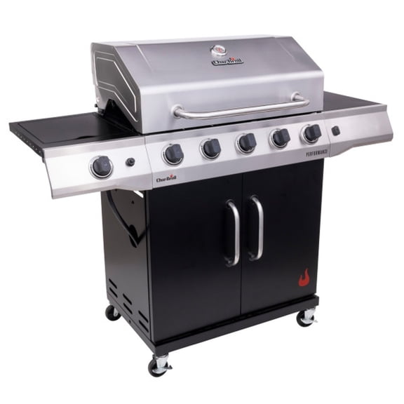 Char-Broil Performance Series 5-Burner Gas Grill, Black/Silver
