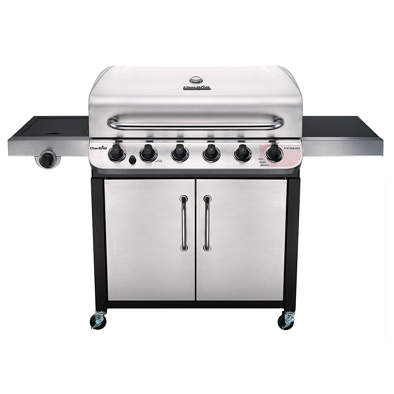 Char-Broil Performance Series 6-burner Propane Gas Grill with Side Black & Stainless - Walmart.com