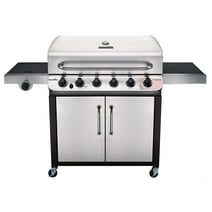 Char-Broil Performance Series 6-burner Liquid Propane Gas Grill with Side Burner, Black & Stainless