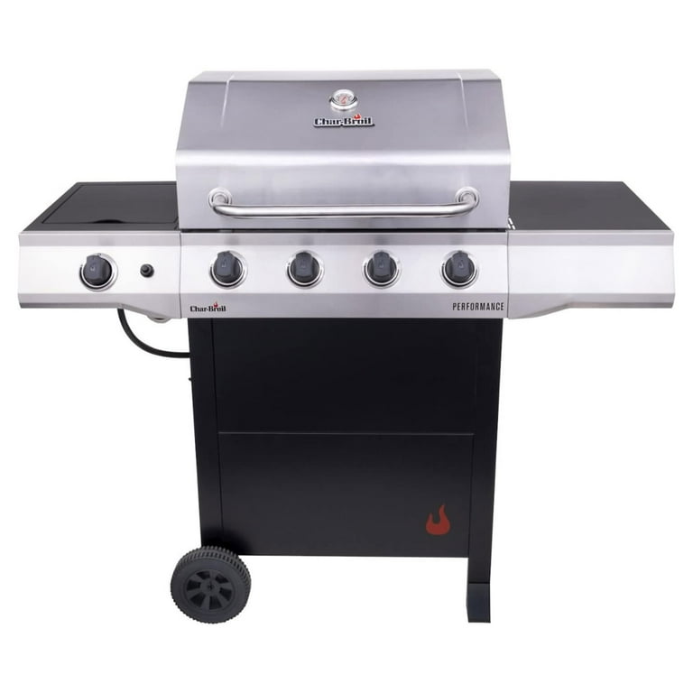 Char-Broil Performance BBQ 4-Burner Propane Gas Grill with Side