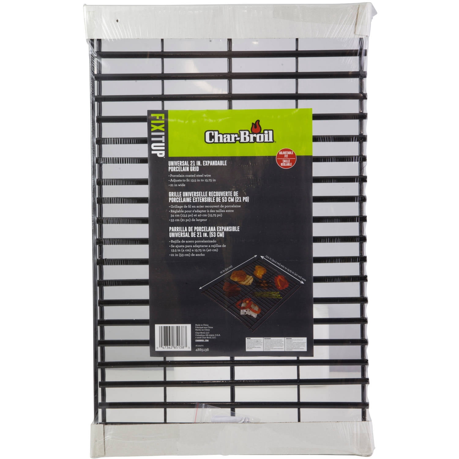 Char Broil Steel and Porcelain Grill Grate Walmart