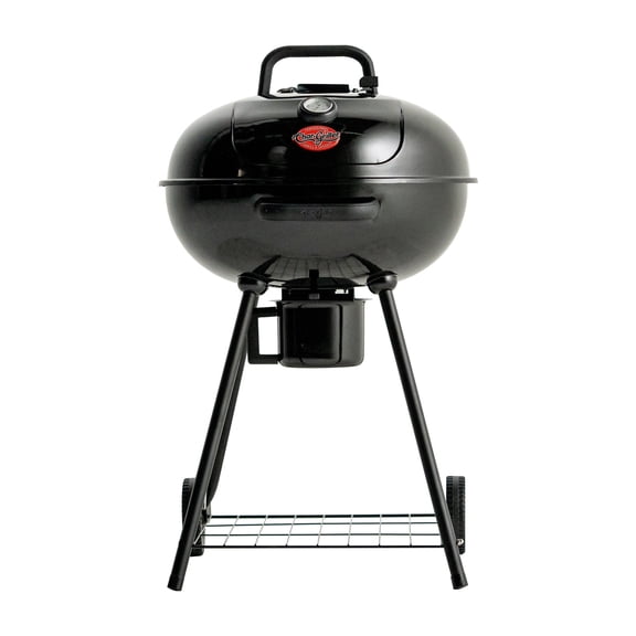 Char-Griller 22 inch Kettle Grill | Charcoal Grill | Black Portable Outdoor BBQ Grill with Lid