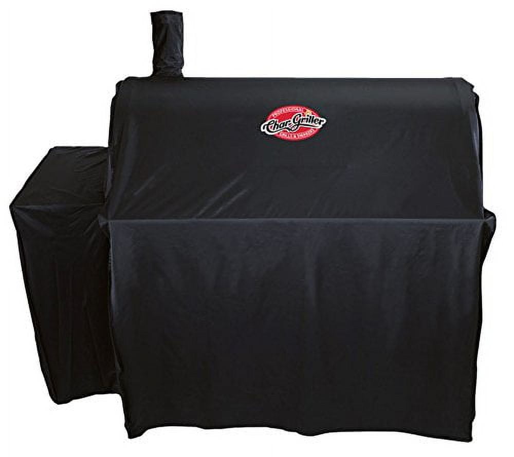 Heavy-Duty Black Vinyl Charcoal Grill Cover with PVC Lining