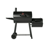 Char-Griller Smokin' Pro™ Offset Smoker Grill | Black Charcoal Barrel Grill with Side Fire Box Attachment