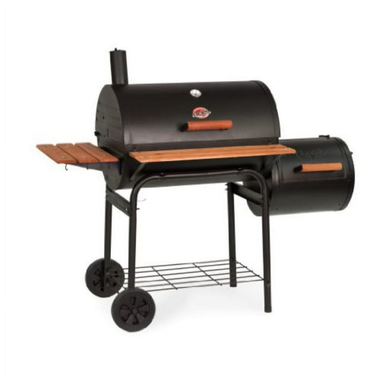 Char-Griller E82424 Side Fire Box Charcoal Grill Black