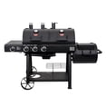 thumbnail image 1 of Char-Griller Texas Trio 4-Burner Dual Fuel Grill and Offset Smoker, 1 of 7