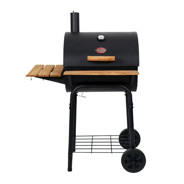 Char-Griller Wrangler Outdoor Cooking Heavy Duty Steel Charcoal Barbecue Grill