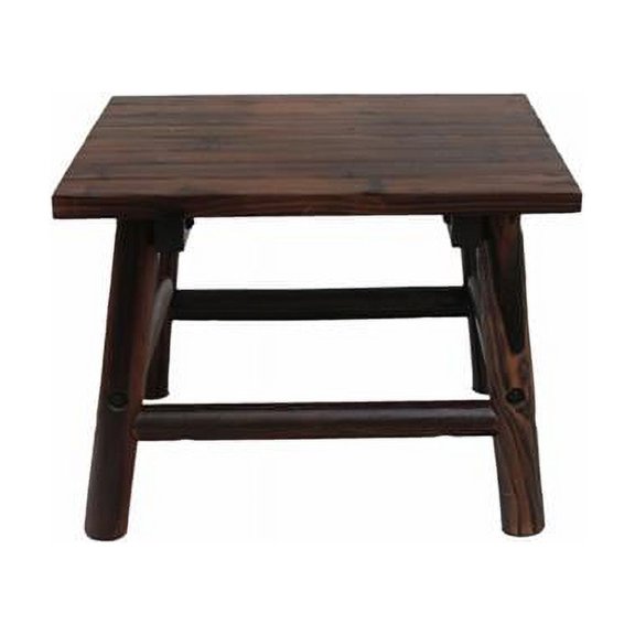 Char-log Rectangular End Table
