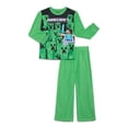 thumbnail image 1 of Minecraft Boys Long Sleeve Top and Pants, 2-Piece Pajama Set, Sizes 4-16, 1 of 4