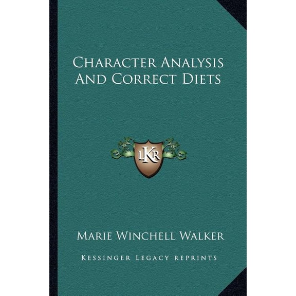 Character Analysis And Correct Diets (Paperback)
