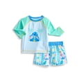 thumbnail image 1 of Character Baby Boy Rash Guard and Swim Trunk Set, 2-Piece, Sizes 0-12M, 1 of 3