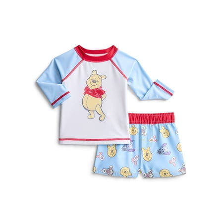 Dreamwave Apparel Character Baby Boy Rash Guard and Swim Trunk Set, 2-Piece, Sizes 0-12M