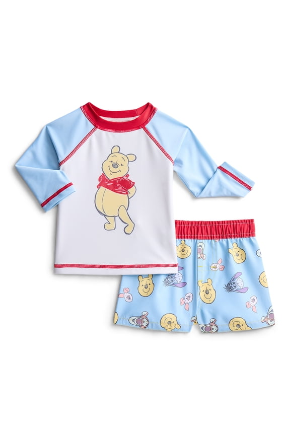 Character Baby Boy Rash Guard and Swim Trunk Set, 2-Piece, Sizes 0-12M