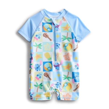 Dreamwave Apparel Character Baby Boy Rash Guard Swimsuit, One- Piece, Size 0/3M-12M