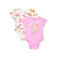 thumbnail image 1 of Barbie Baby Girls Graphic One-Piece Bodysuits, 2-Pack, Sizes 0/3M-24M, 1 of 3