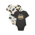 thumbnail image 1 of Batman Baby Boys or Girls Print Bodysuit, 2-Pack, Sizes 0/3M-24M, 1 of 3