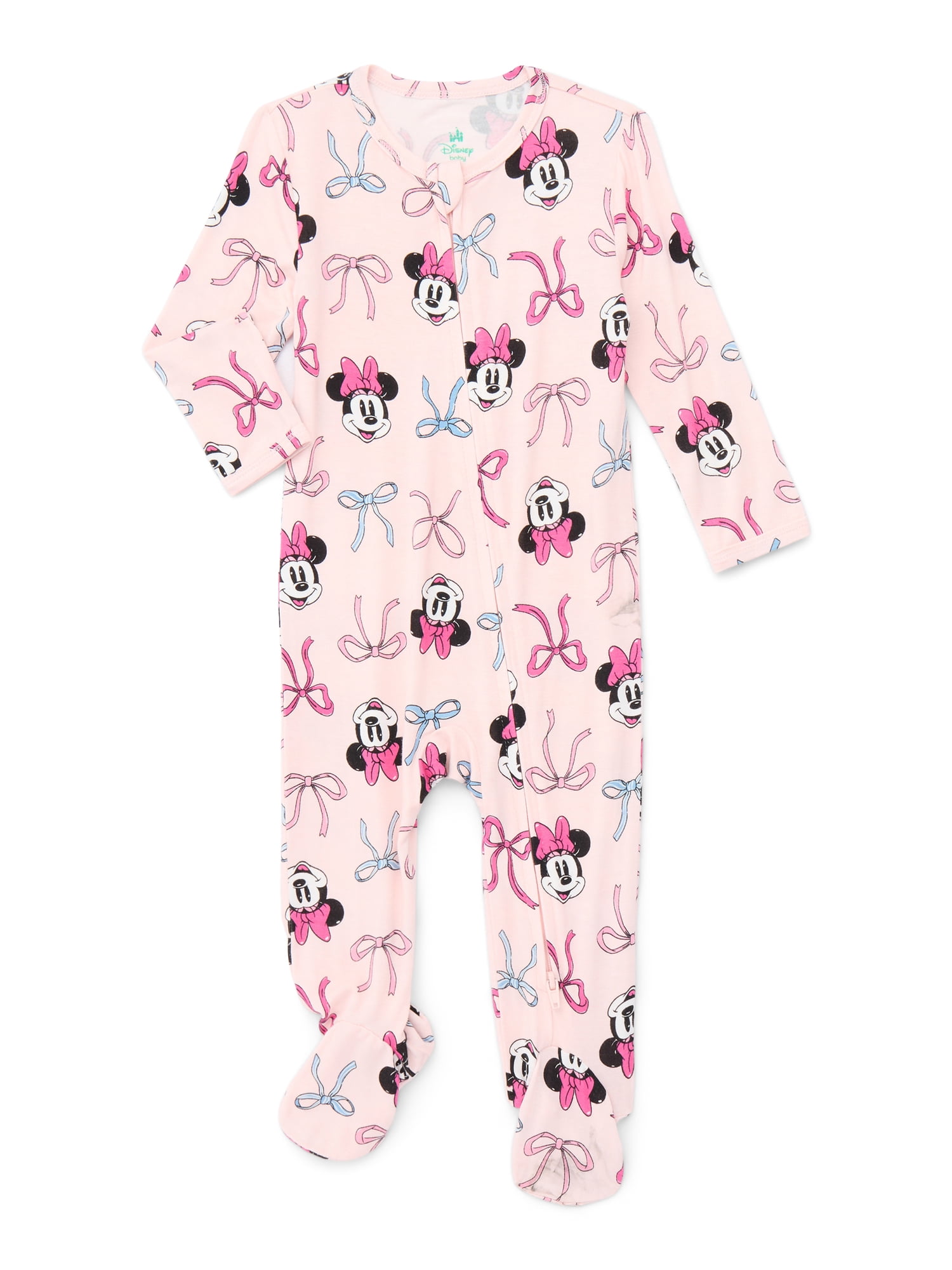 Character Baby Gender Neutral Two-Way Zip Front Sleep N Play Pajamas, Sizes Newborn-6/9 Months
