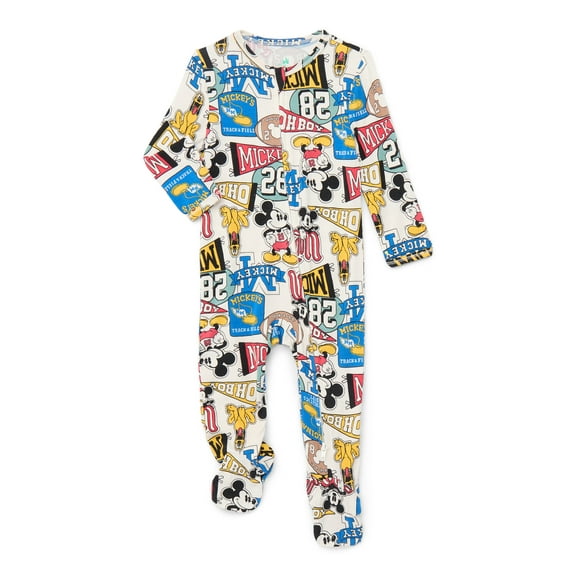Character Baby Gender Neutral Two-Way Zip Front Sleep N Play Pajamas, Sizes Newborn-6/9 Months