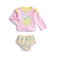 thumbnail image 1 of Character Baby Girl Rash Guard and Diaper Cover Swim Set, 2-Piece, Size 0-12M, 1 of 3