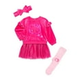 thumbnail image 1 of Character Baby Girls Dress Set with Tights and Matching Bow Headband, 3-Piece, Sizes 0/3 Months-24 Months, 1 of 12