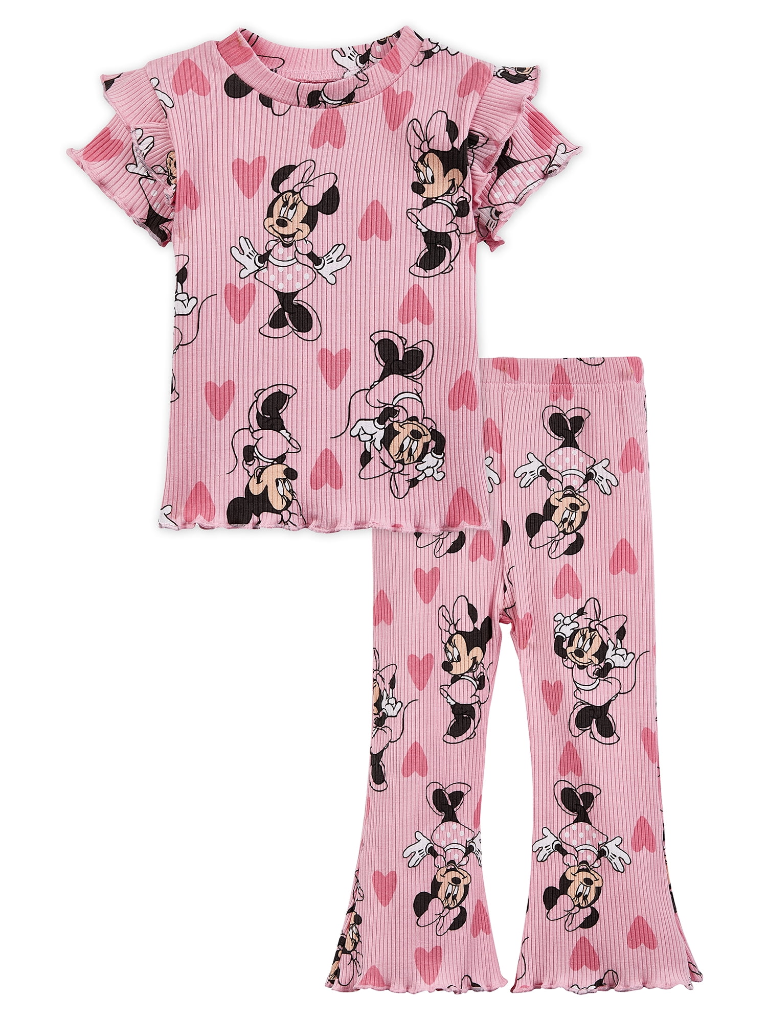 The Coupon deal of  Character Baby Girls Rib Short Sleeve Top & Leggings Set, 2-Pice, Sizes 0/3 Months-24 Months