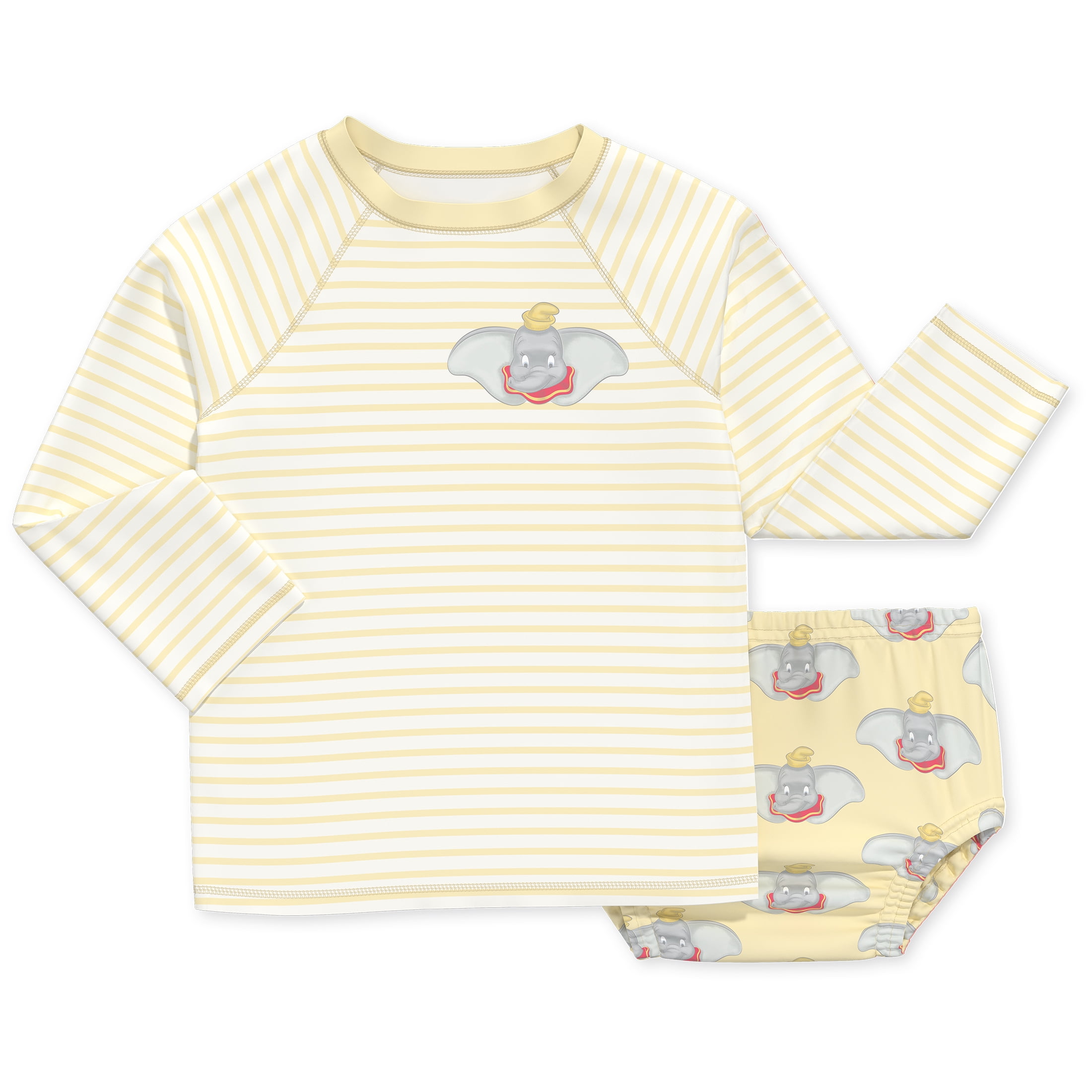 Character Baby Long-Sleeve Rash Guard and Diaper Cover Swim Set, 2-Piece, Sizes 0M-12M
