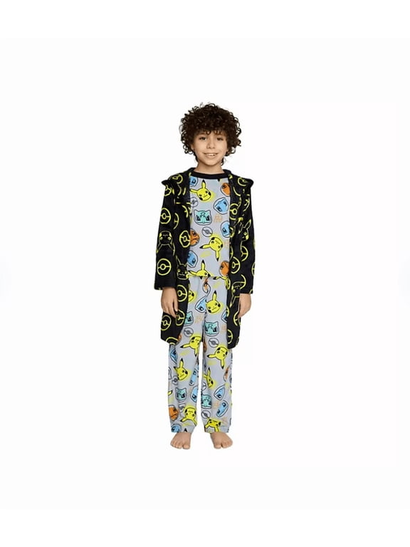 Character Boys 3-Piece Robe & Pajama Set (X-Small)