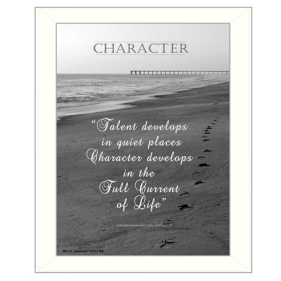 Character By Trendy Decor4U Printed Framed Wall Art Wood Multi-Color
