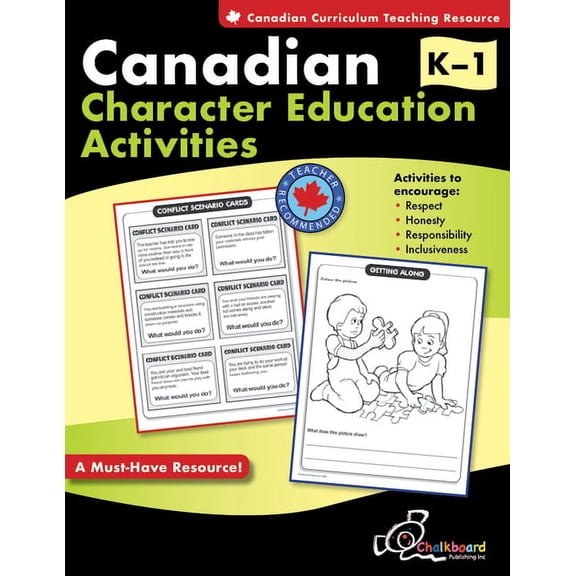 Character Development Canadian Character Education Activities Grades K-1, (Paperback)