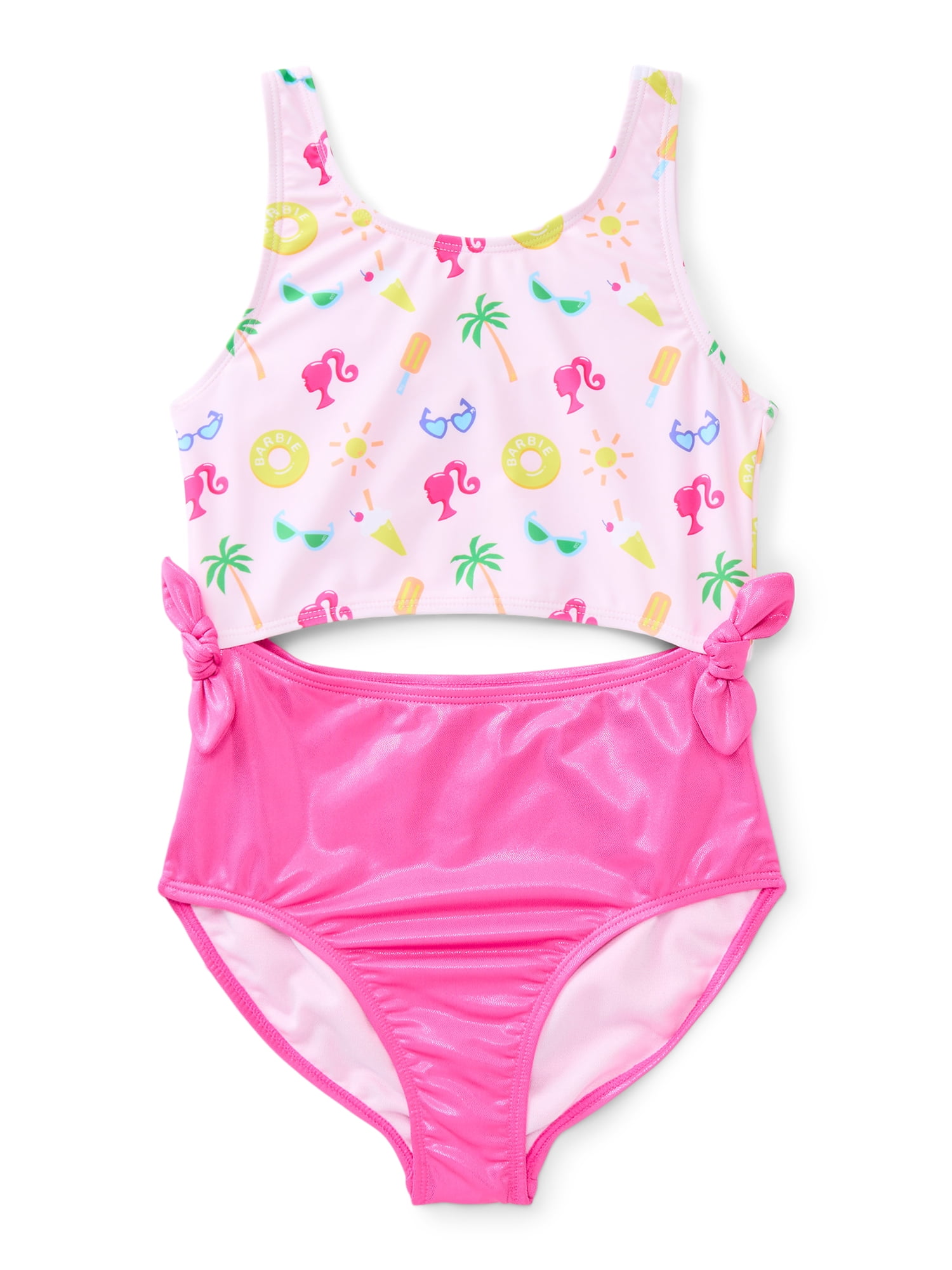 Dreamwave Apparel Girls Barbie Character Swimsuit One-Piece, Sizes 4-12