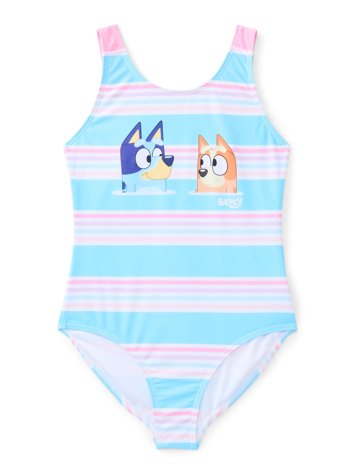 Dreamwave Apparel Girls Bluey Character Swimsuit One-Piece, Sizes 4-12