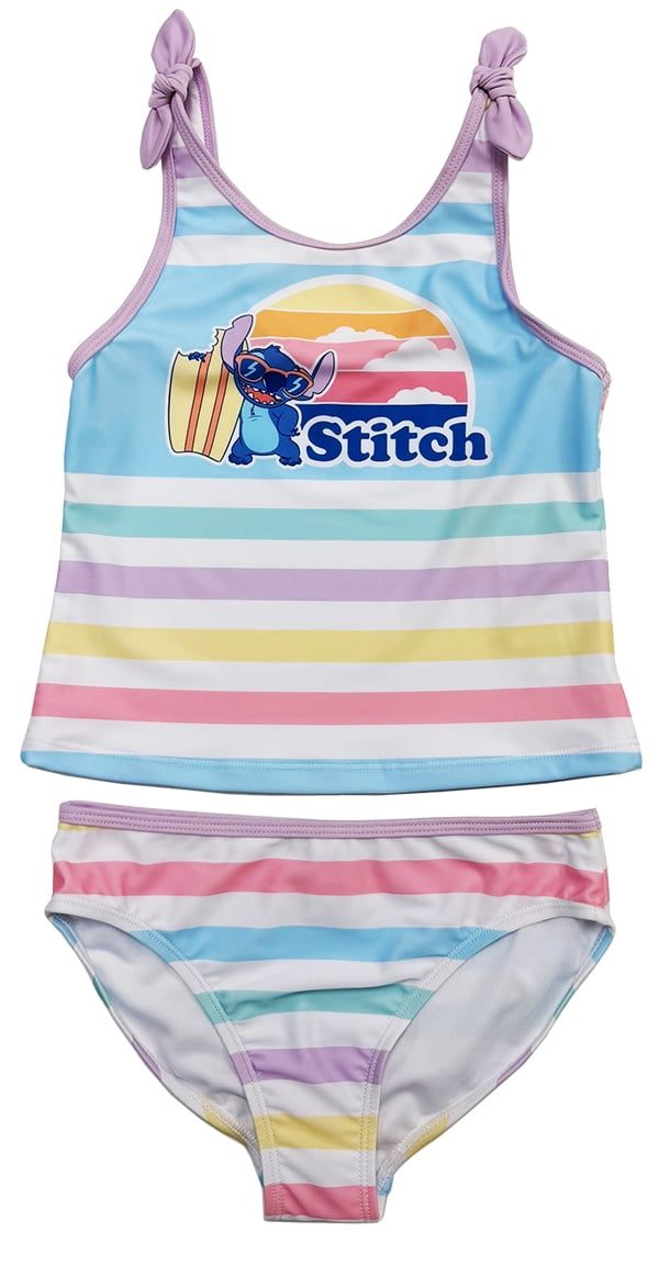 Dreamwave Apparel Girls Stitch Character Swimsuit , 2-piece