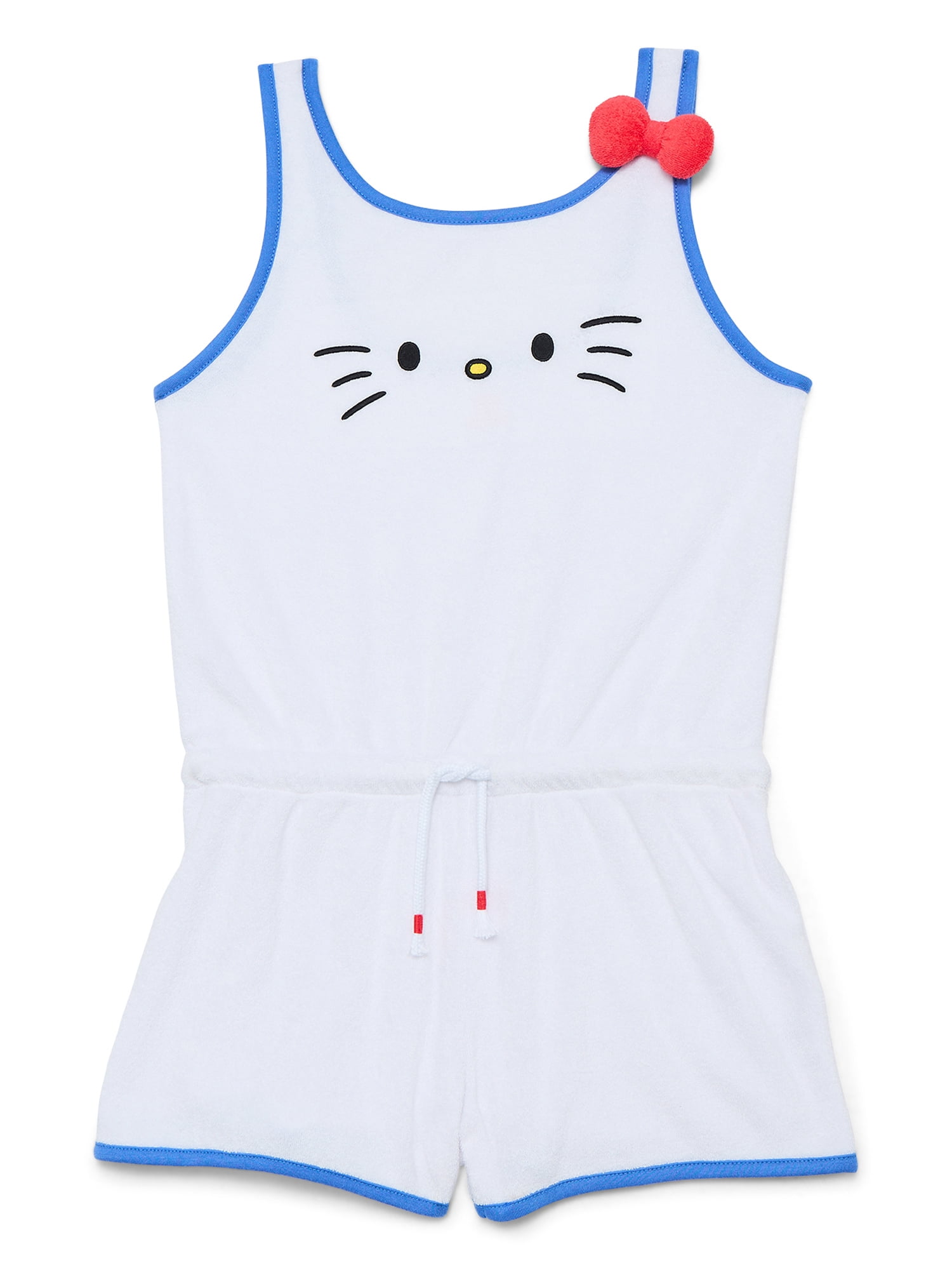 Wonder Nation Girls Hello Kitty Character Romper, Sizes S-L