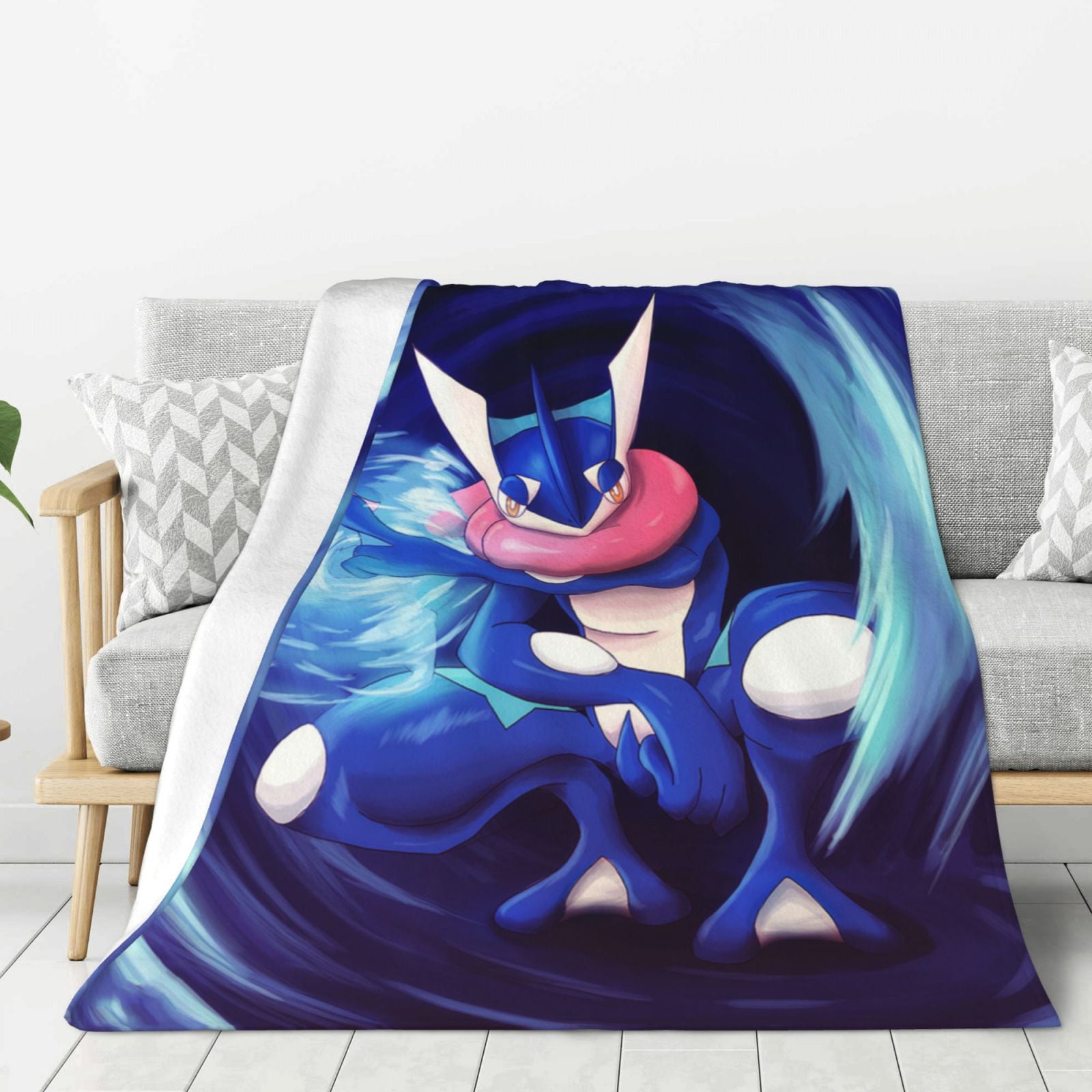Character Greninja Thick Blanket Cozy Soft Fuzzy Antipilling Flannel