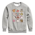 thumbnail image 1 of Character Group With Icons  - Toddler & Youth Crewneck Fleece Sweatshirt, 1 of 5