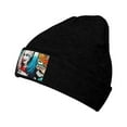 thumbnail image 1 of Character Harley Quinn Stretchable Knitted Beanie Hat Unisex Hat Daily Winter Thermal Soft Skull Cap For Men Women, 1 of 7