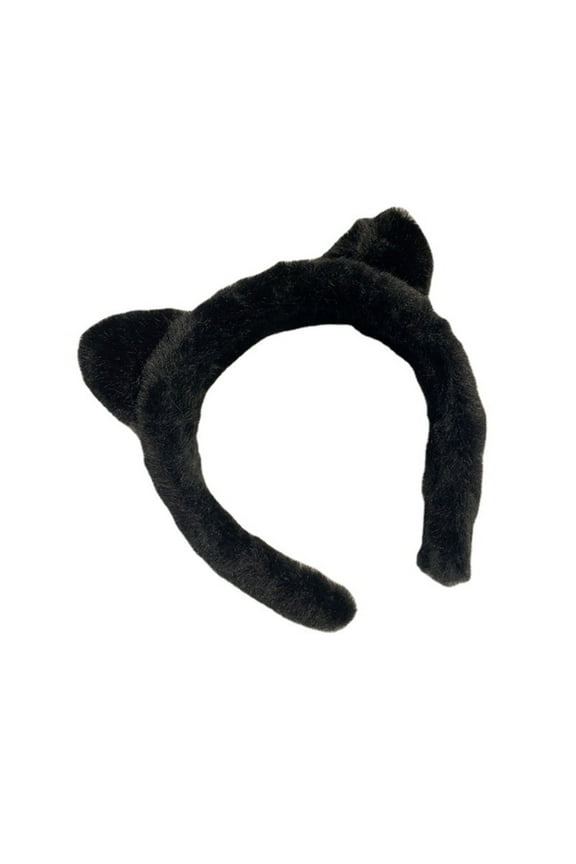 Character Headband Plush Cute Cat Ear Shape Hair Hoop for Girls
