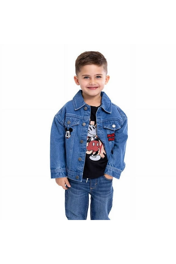 Character Kids' Denim Jacket and T-Shirt Set | Mickey Mouse, 4T
