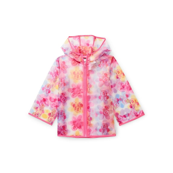 Character Toddler Clear Rain Jacket with Hood, Sizes 2T-5T