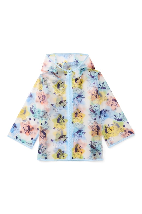 Character Toddler Clear Rain Jacket with Hood, Sizes 2T-5T
