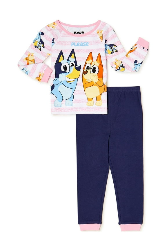 Character Long Sleeve Top and Pants, 2-Piece Pajamas Set, Sizes 2T-5 T