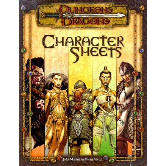 Pre-Owned Player Character Sheets (Paperback) by Julia Martin, Sean Glenn
